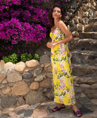 Robe de plage longue Lise Charmel bain Jardin Délice soleil jaune ASB1178-SD