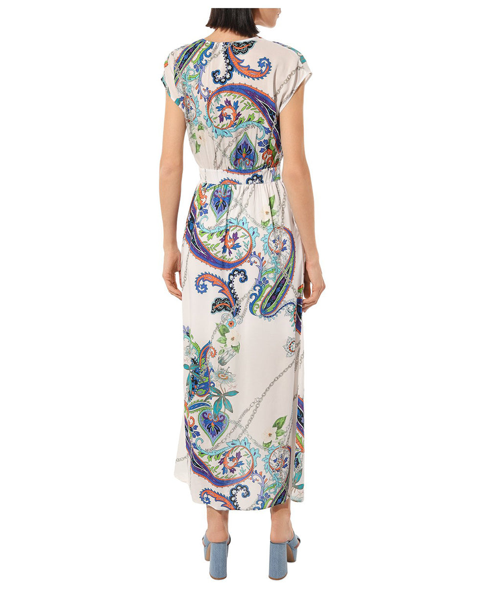 Robe de plage longue Antigel Bain Odyssée Cashmer bleu ASB1163-BC 
