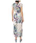 Robe de plage longue Antigel Bain Odyssée Cashmer bleu ASB1163-BC 