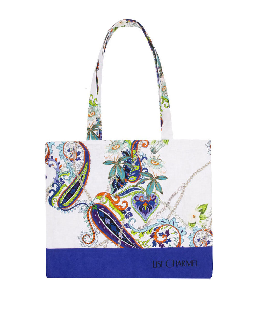 Sac tote bag Antigel Bain Odyssée Cashmer bleu ASB9163-BC