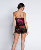 Short en soie et viscose Lise Charmel Floraison Passion safran rose ALH0186-SR