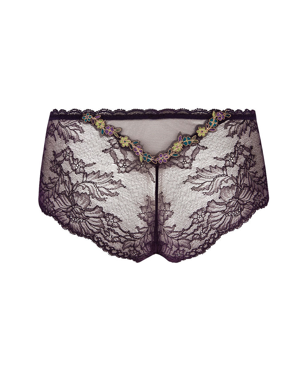 Shorty Lise Charmel Dentelle Cashmer emaux cashmer (=prune) ACH0451-EC