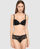 Shorty Lise Charmel Dressing Floral noir ACC0488-NO
