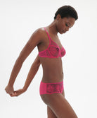 Shorty Simone Pérèle Intrigue rose disco 1E2630-346