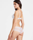Shorty Fleurs de tattoo Blanc Aubade TB70-BLANC