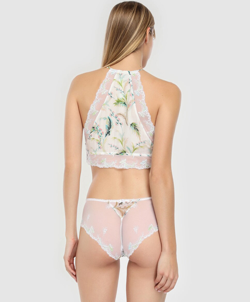 Shorty fleuri Lise Charmel Aura Tropical blanc exotique ACG0403-BX