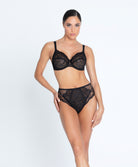 Shorty grande taille Lise Charmel Féérie Couture noir BCH0474-NO