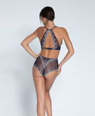 Shorty sexy Lise Charmel Déesse en Glam marine argent ACH1415-MA