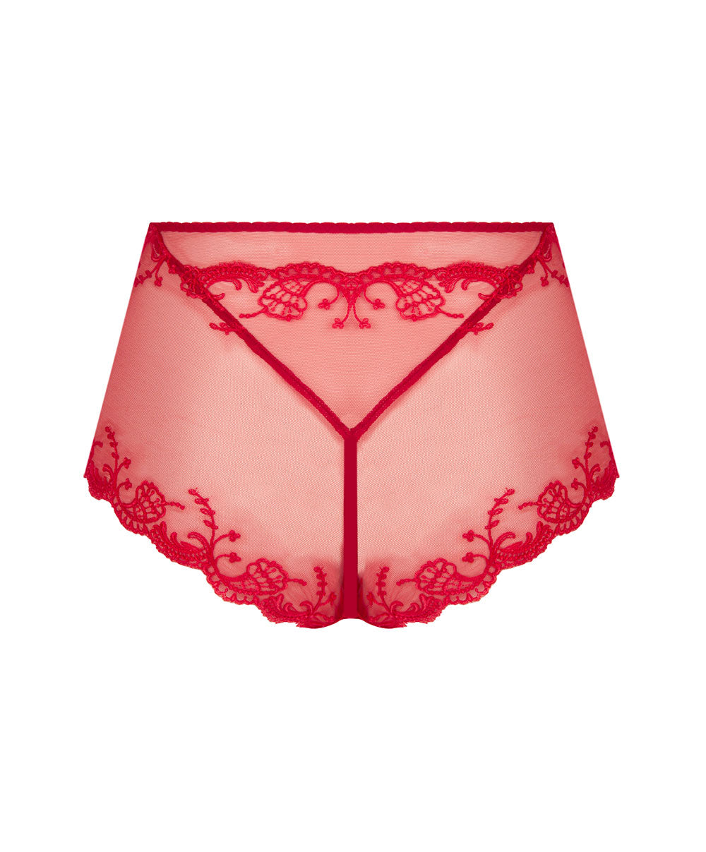 Shorty sexy en soie Lise Charmel Splendeur soie rouge ACC1480-RS