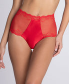 Shorty sexy en soie Lise Charmel Splendeur soie rouge ACC1480-RS