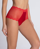 Shorty sexy en soie Lise Charmel Splendeur soie rouge ACC1480-RS