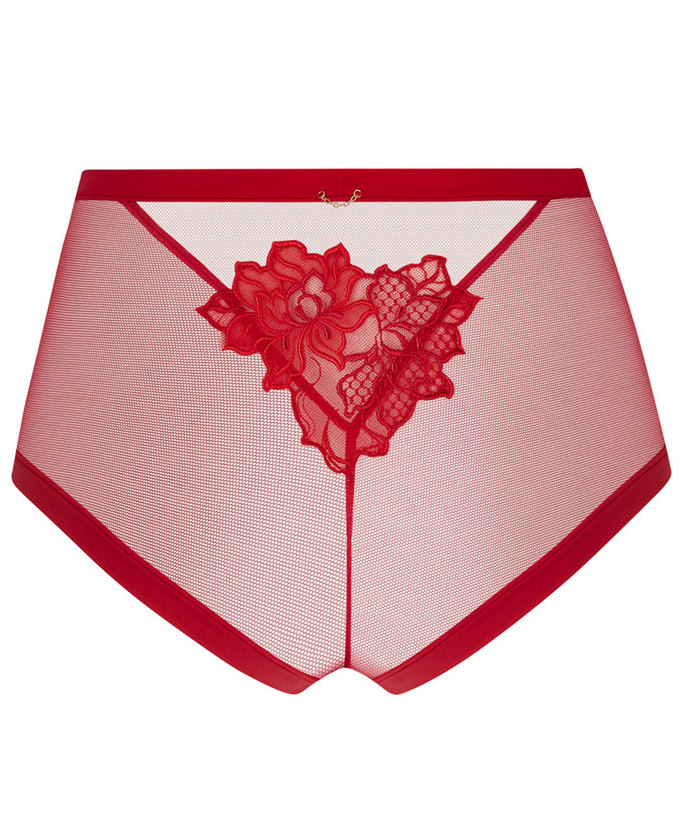 Shorty sexy taille haute Lise Charmel Adorable en Sexy rouge effusion ACH1485-RE