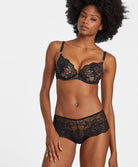 Shorty taille basse"St-Tropez" Night Bird black queen Aubade RD70-BQUE