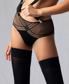 Shorty transparent Antigel de Lise Charmel Soir Adrénaline noir ECG0495-NO