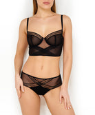 Shorty transparent Antigel de Lise Charmel Soir Adrénaline noir ECG0495-NO