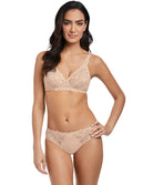 Slip classique Wacoal Eglantine creme brulee WEPFA962-CBE face