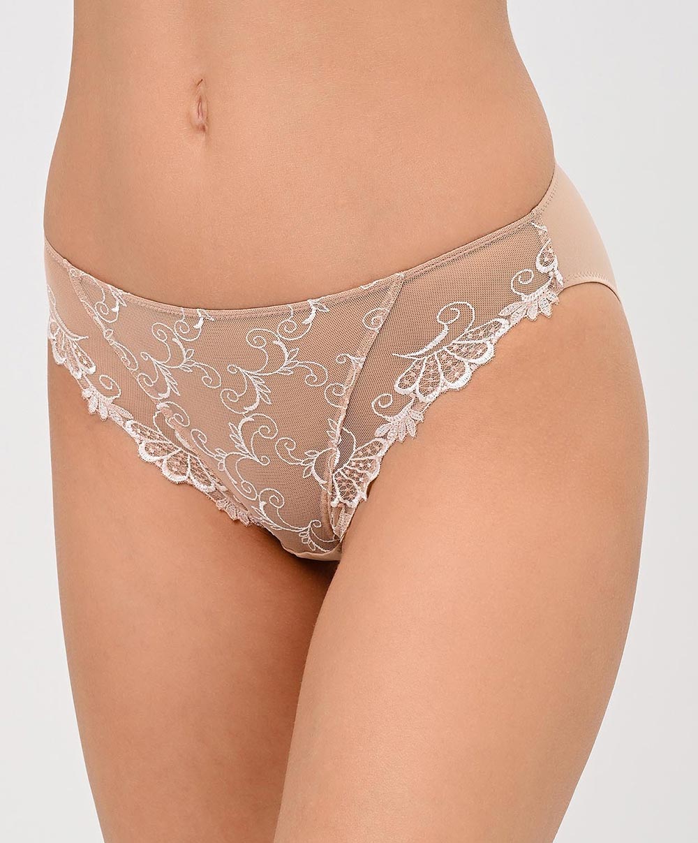Slip "Fantaisie" Lise Charmel Dressing Floral ambre nacre ACC0288-AN
