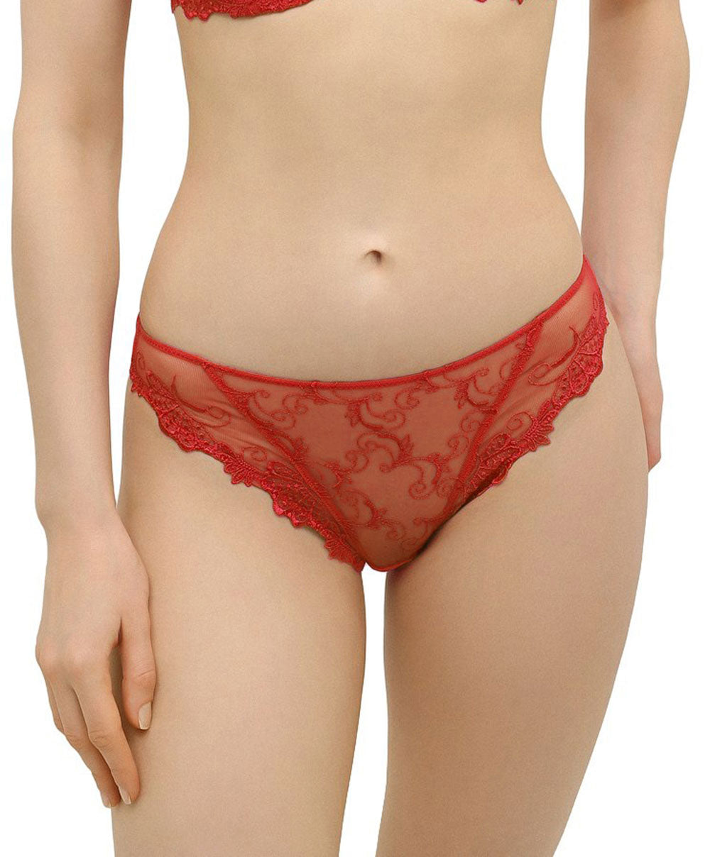Slip "Fantaisie" Lise Charmel Dressing Floral rouge ACC0288-DS