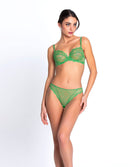 Slip "Fantaisie" Lise Charmel Dressing Floral émeraude ACC0288-DE