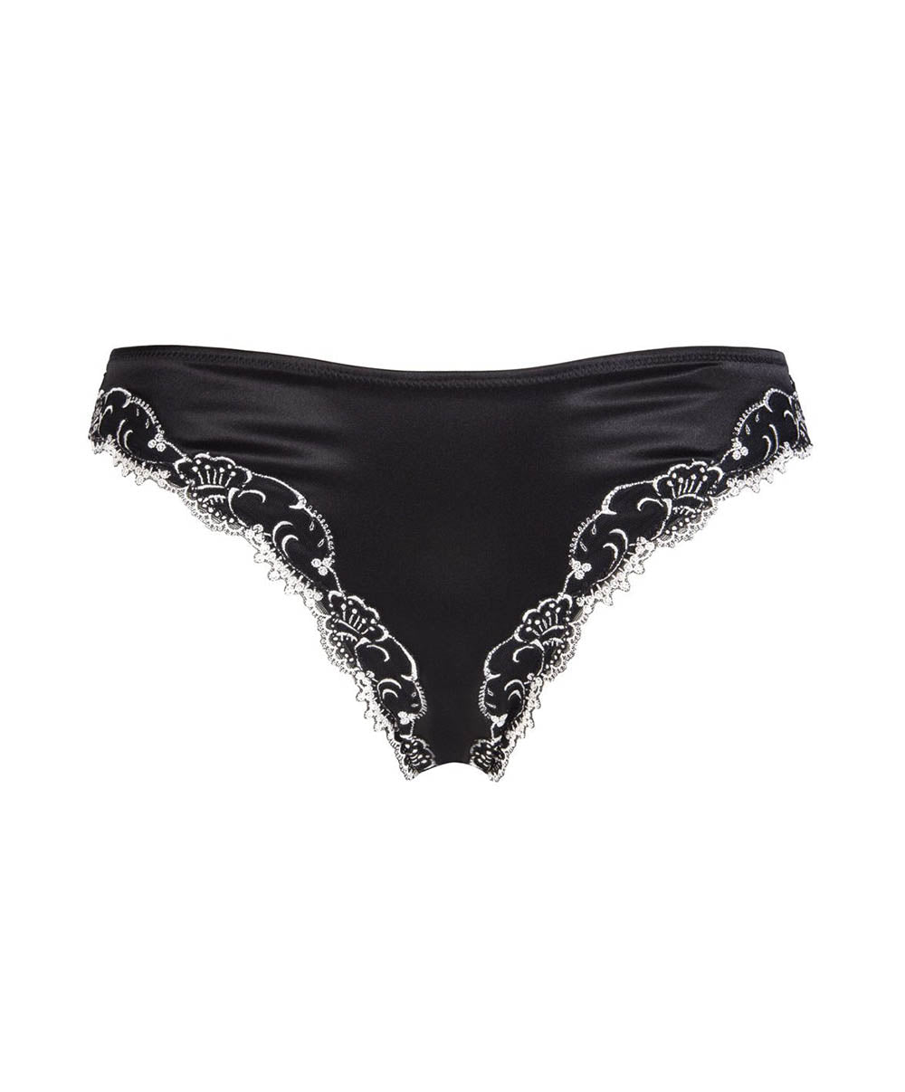 Slip séduction Lise Charmel Splendeur soie noir ACC0780-SN
