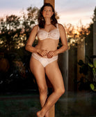 Soutien-gorge grande taille balconnet Simone Pérèle Swing poudre pétale 15Y313-332