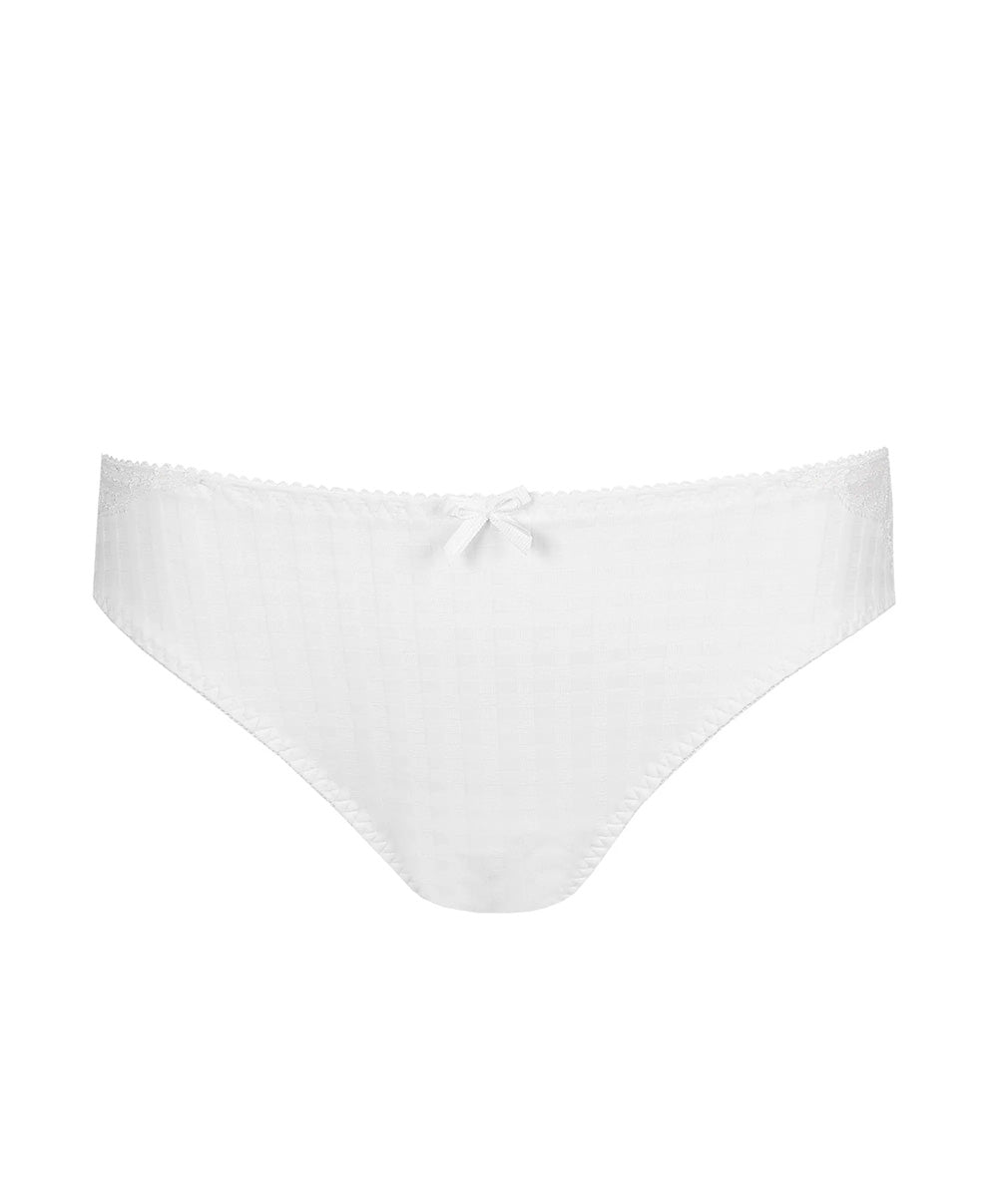 Slip brésilien dentelle PrimaDonna Madison blanc 0562125-WIT