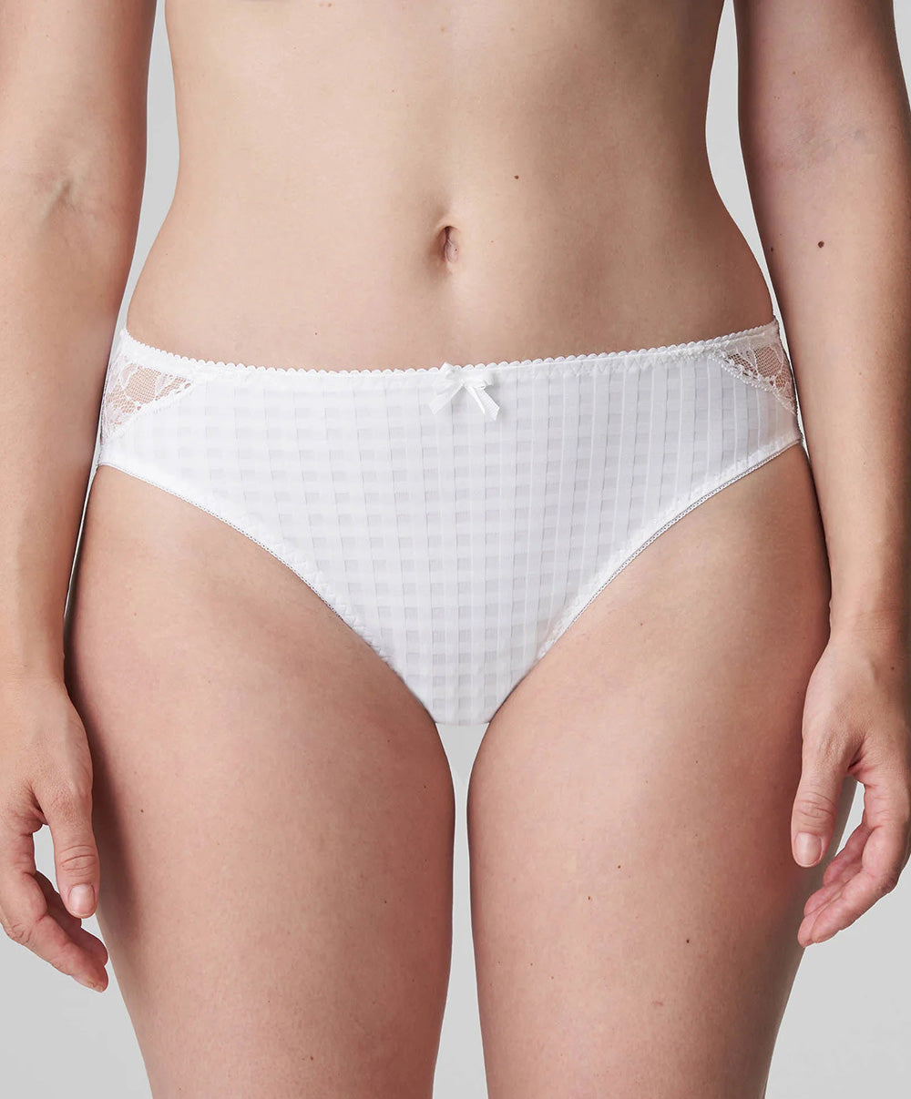 Slip brésilien dentelle PrimaDonna Madison blanc 0562125-WIT