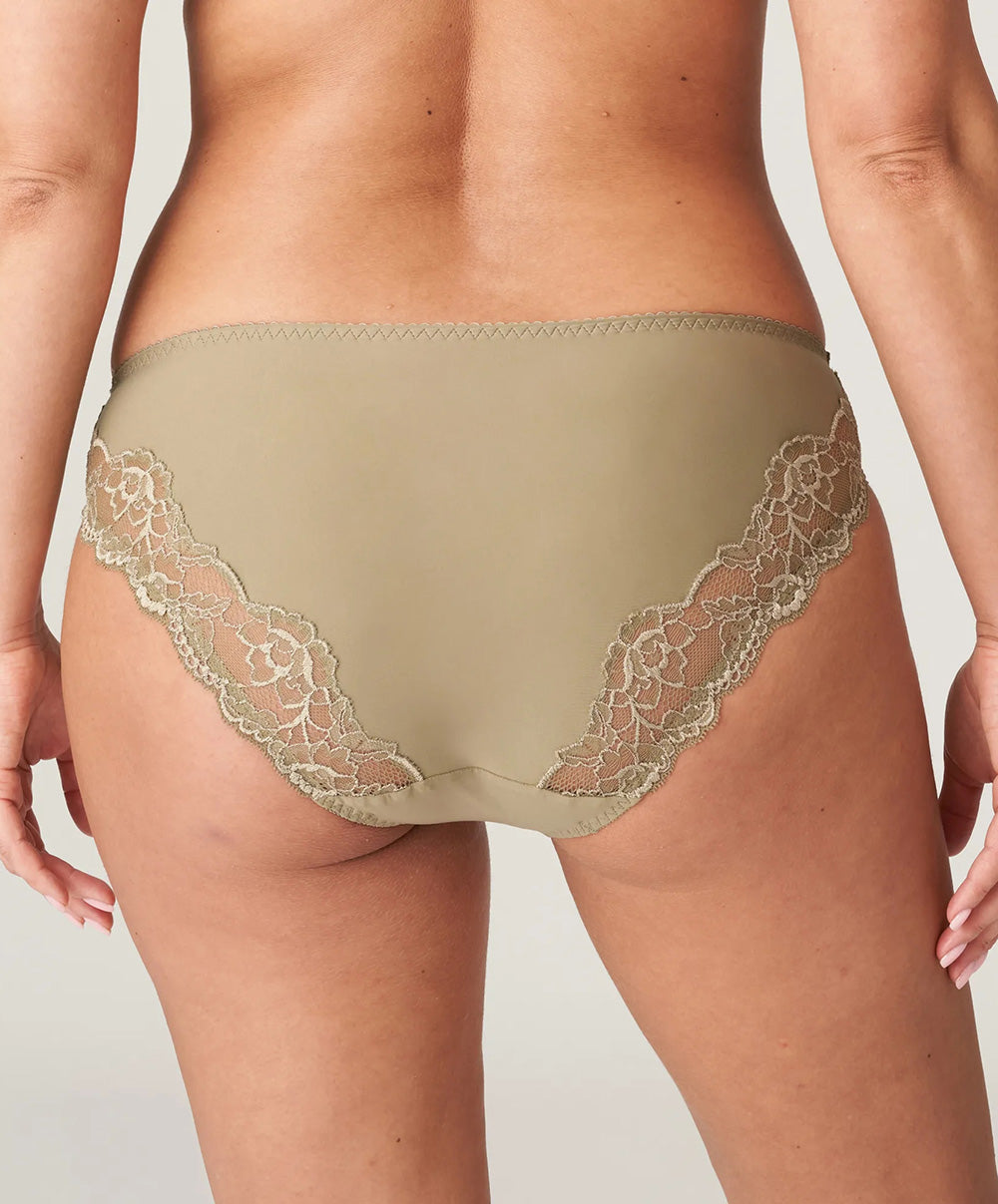 Slip brésilien dentelle PrimaDonna Madison golden olive 0562125-GOO