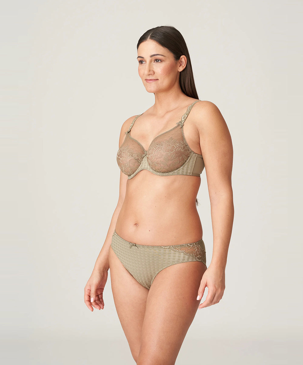 Slip brésilien dentelle PrimaDonna Madison golden olive 0562125-GOO