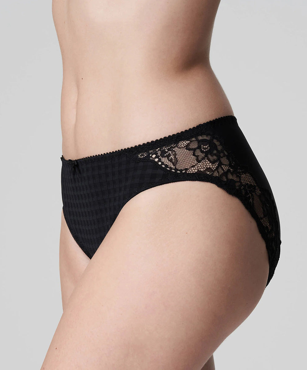 Slip brésilien dentelle PrimaDonna Madison noir 0562125-ZWA