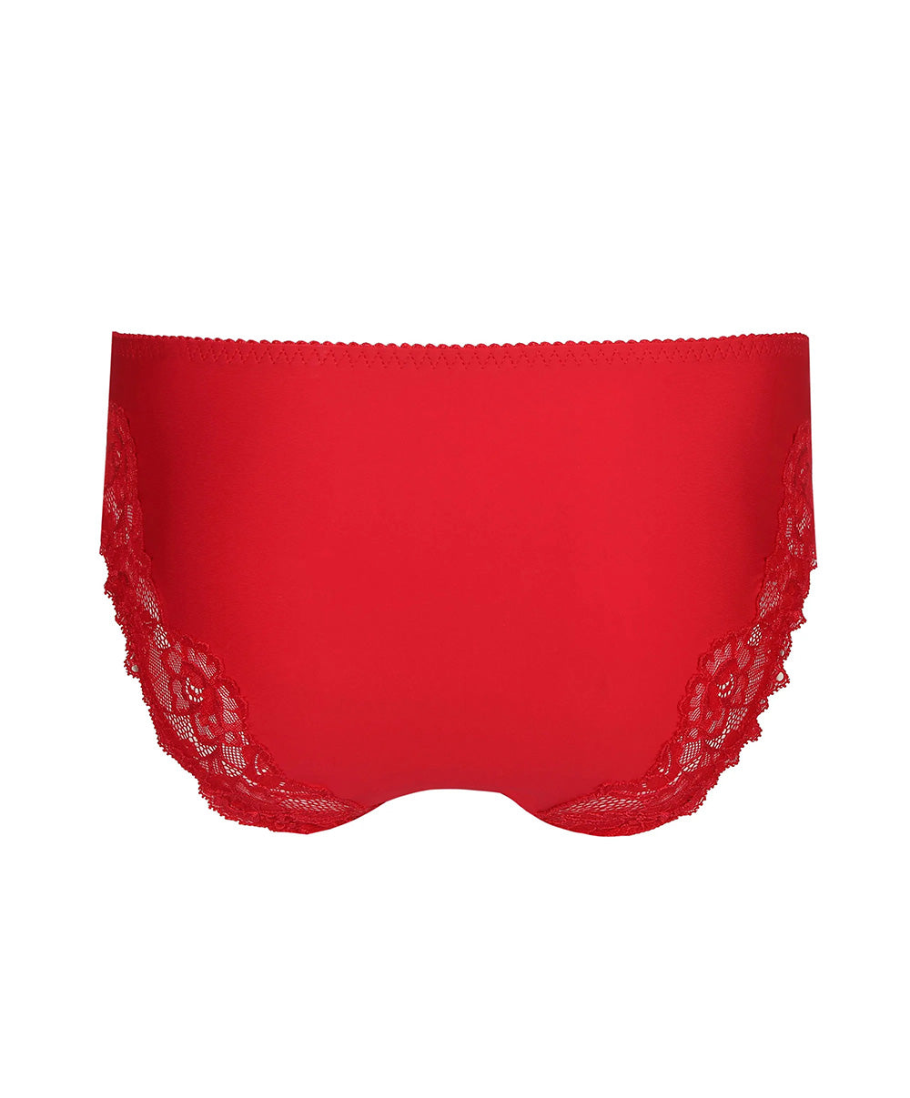 Slip brésilien dentelle PrimaDonna Madison rouge scarlet 0562125-SCA