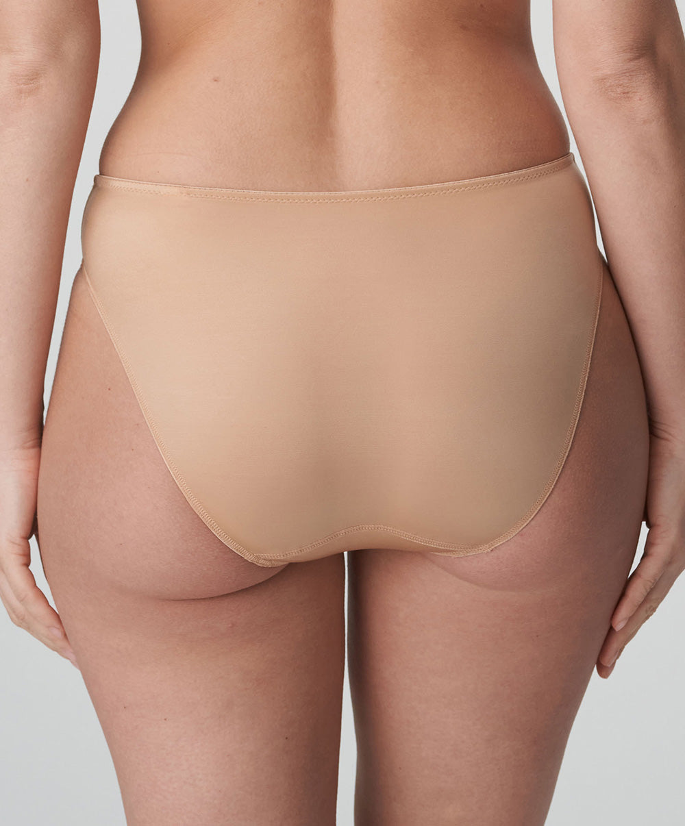 Slip brésilien invisible PrimaDonna Satin cognac 0561330-COG
