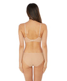 Slip coton Wacoal Lisse frappe nude WE145005-FRP