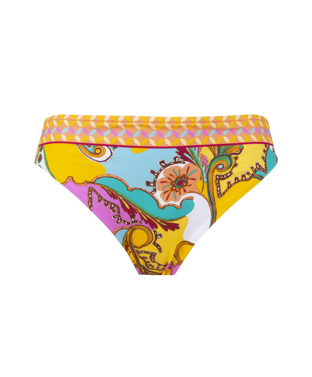 Bas de maillot de bain culotte Lise Charmel bain Soleil floral Curcuma ABB0346-CS