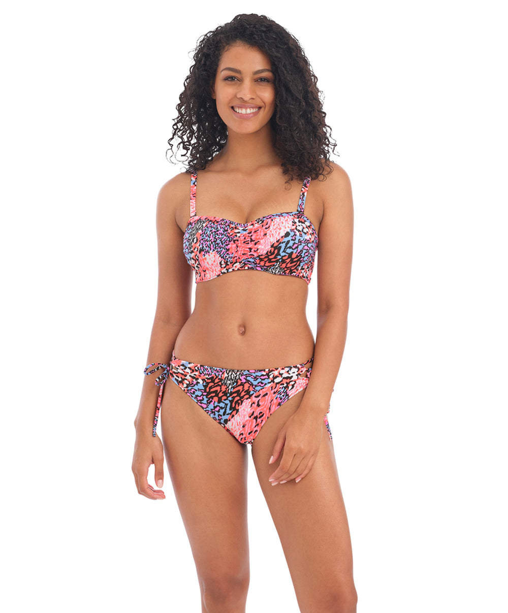 Slip de bain à laçets Serengeti Haze multicolore Freya swim AS201875-MUI