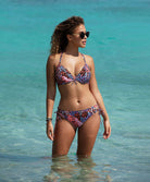 Slip de bain à laçets Serengeti Haze multicolore Freya swim AS201875-MUI