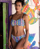 Bas de maillot de bain slip bikini Electro rave Multicolore Freya swim AS204270-MUI