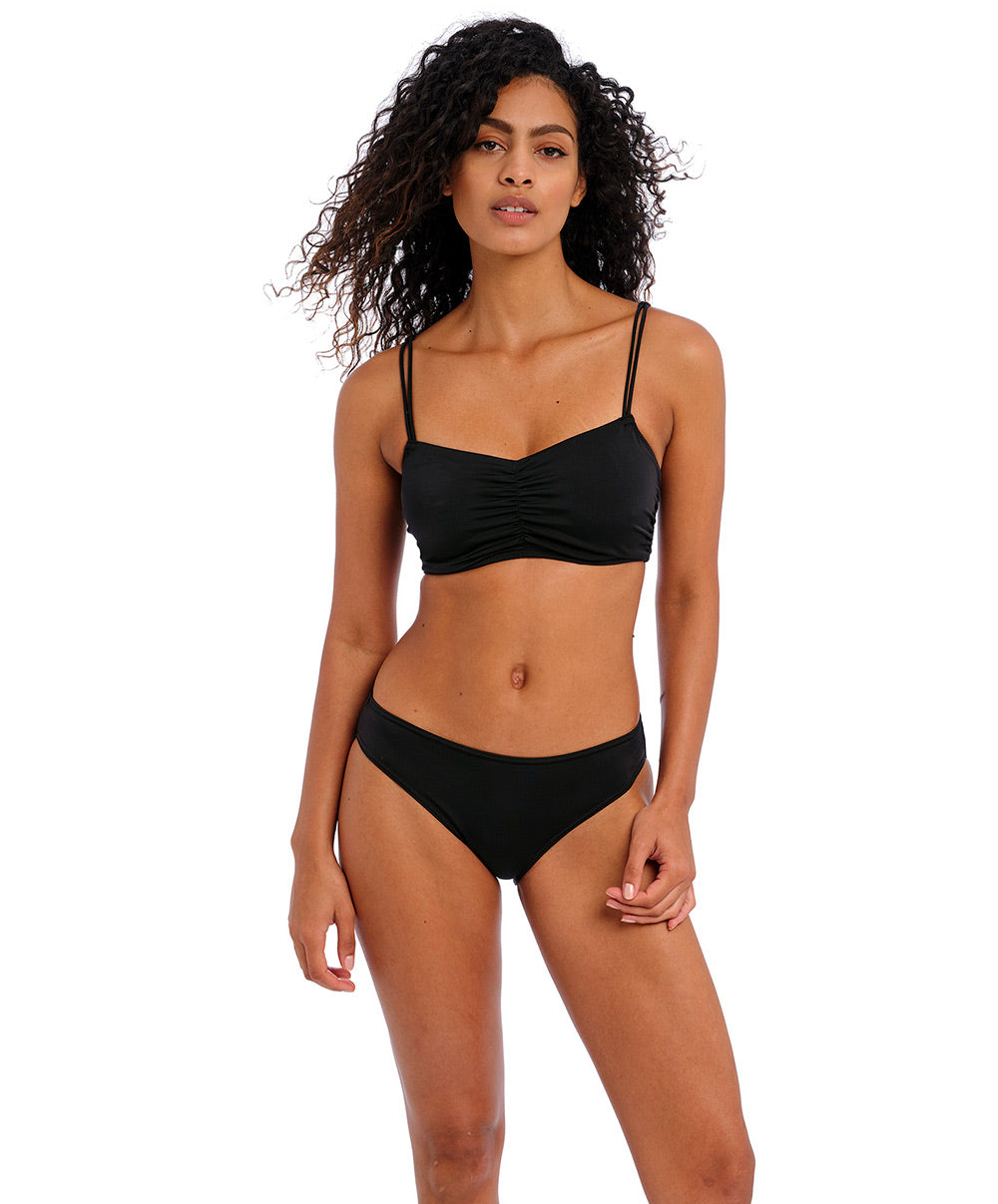 Slip de bain bikini Jewel Cove plain black Freya swim AS7234-PLK