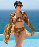 Slip de bain à échancrure ajustable Lise Charmel bain Splendeur Féline panthère ABB0643-GF