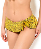 Maillot de bain slip jupette La dolce riva Jaune Antigel Bain face