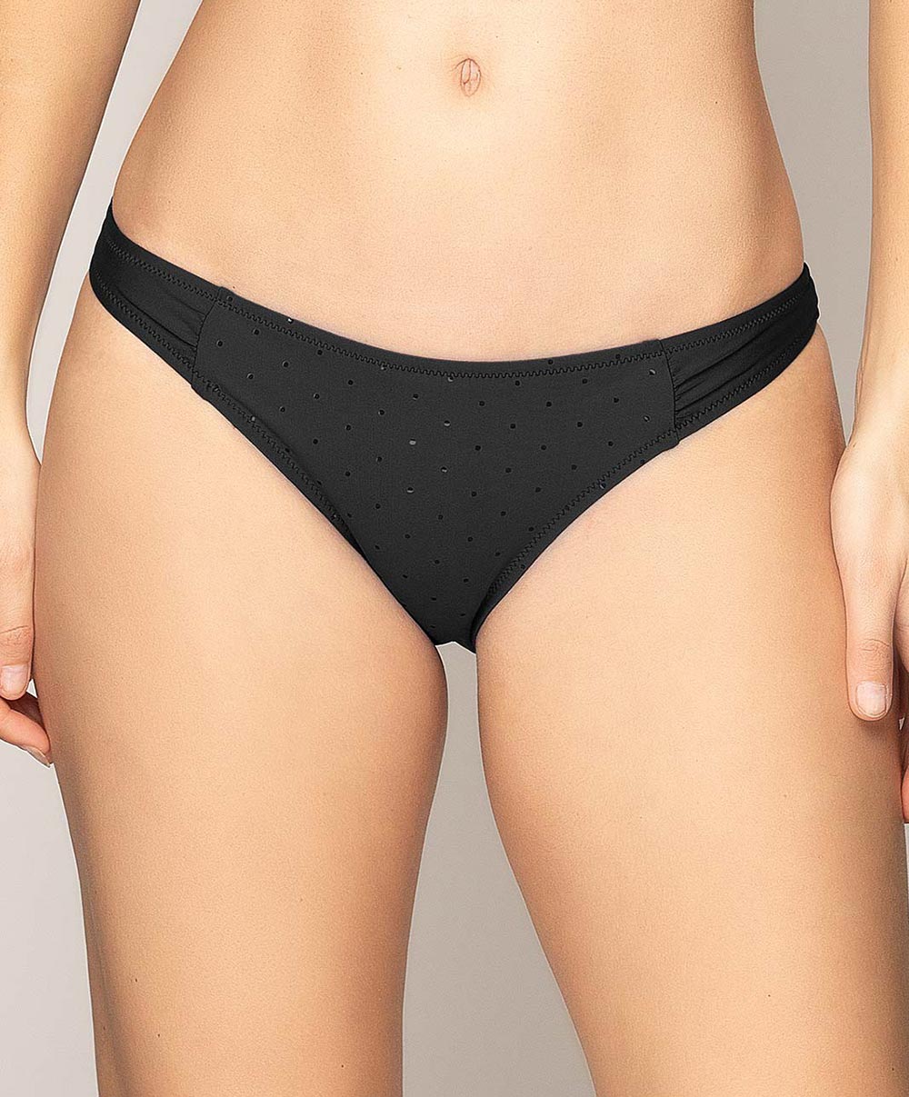 Slip de bain échancré La Costa Antigel noir Antigel Bain EBA0790-NO