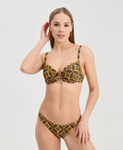Slip de bain séduction La Muse Africa jaune Antigel Bain EBB0756-JA