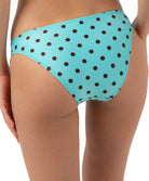 Slip de bain échancré La Pois Toujours acqua brun Antigel Bain EBA0722-PA