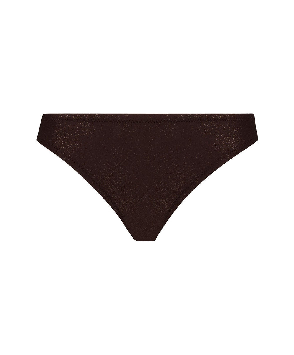 Slip de bain séduction La Starlette star marron Antigel Bain EBB0705-SM 10