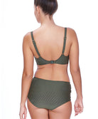 Slip de bain taille haute Glam rock Freya swimwear Olive
