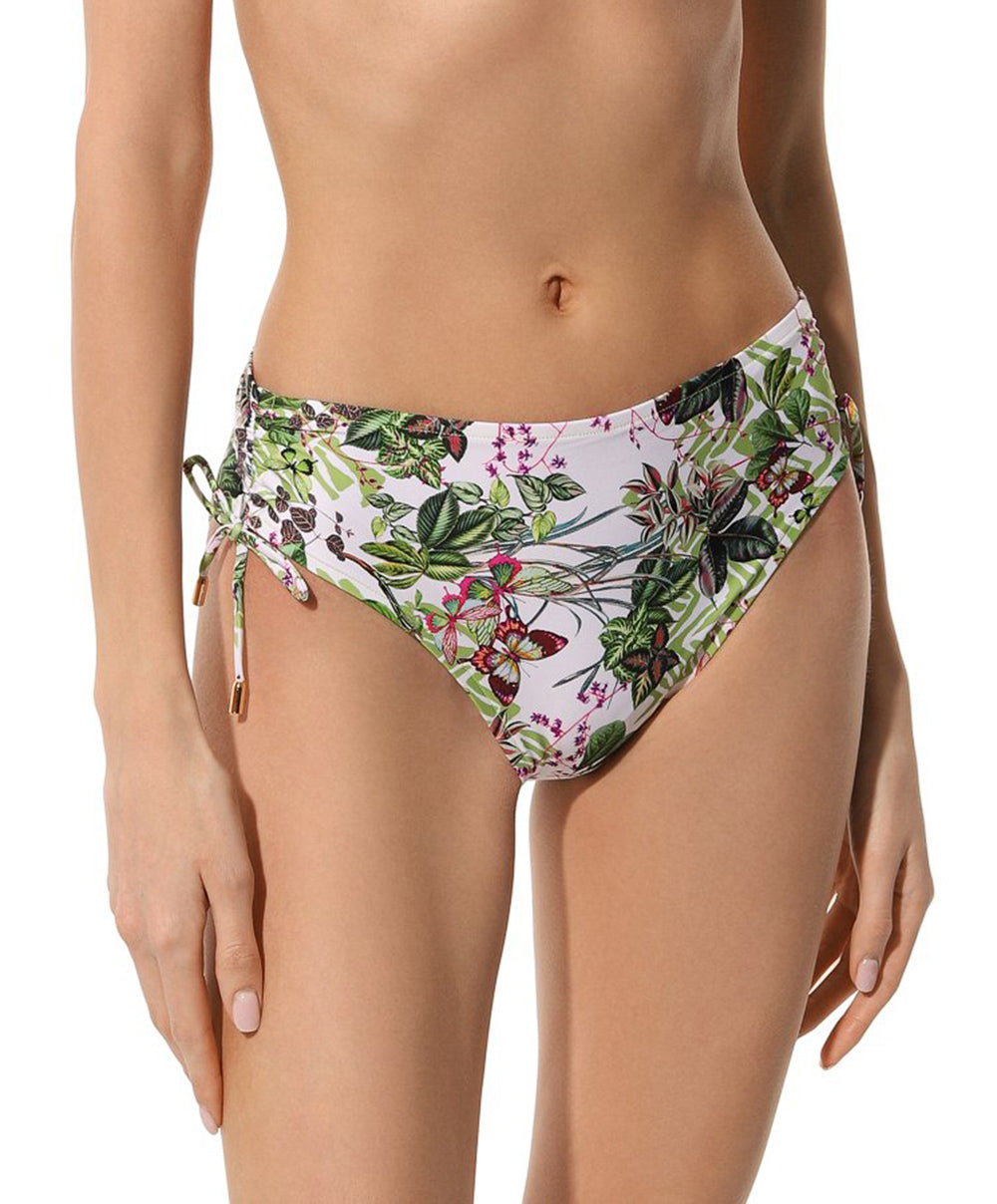 Slip de bain taille mi-haute échancrure ajustable Lise Charmel bain Envolée Tropicale lumière  ABB0673-LT