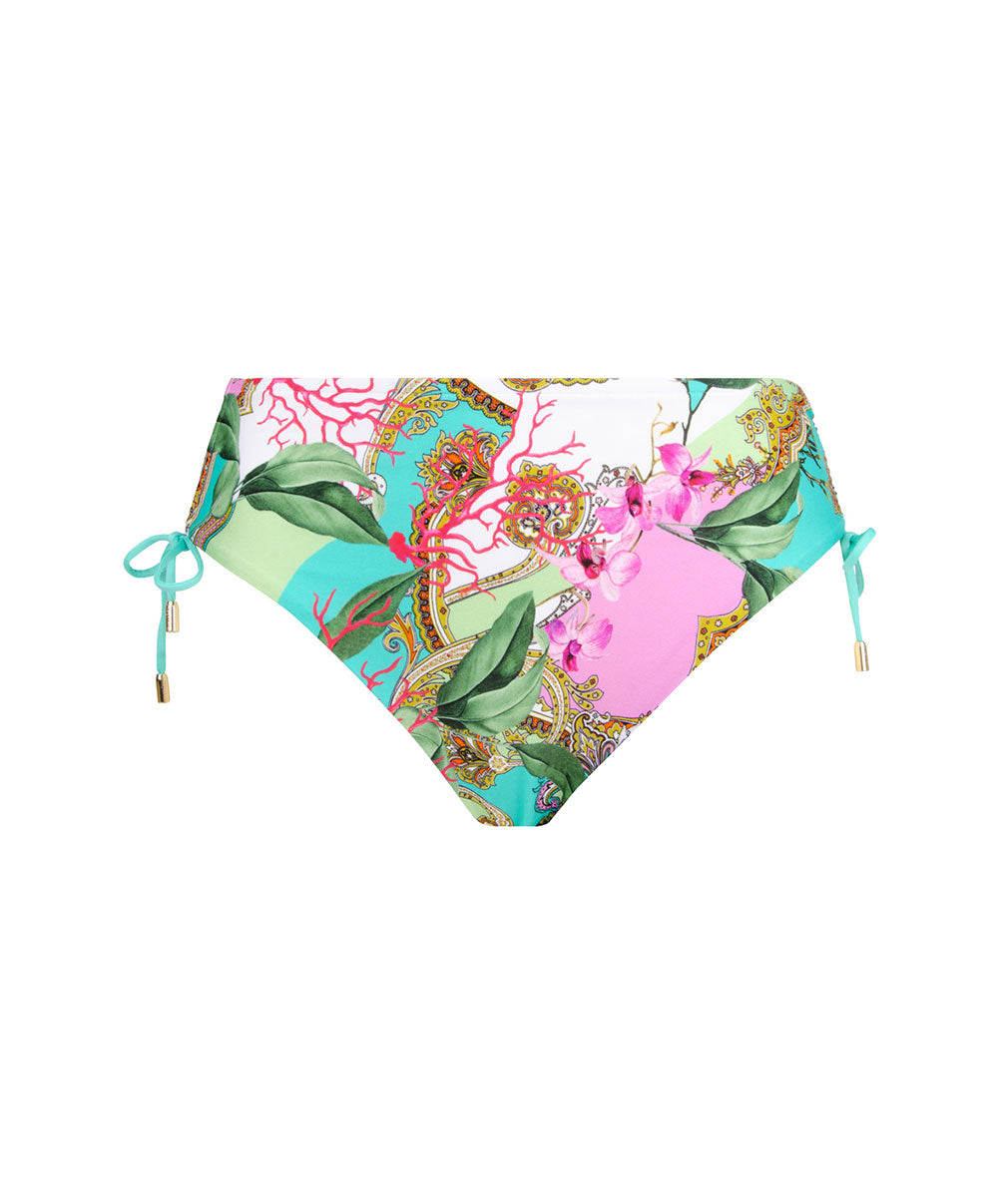 Slip de bain taille mi-haute échancrure ajustable Lise Charmel bain Splendeur Orchidée pink ABB0653-PO