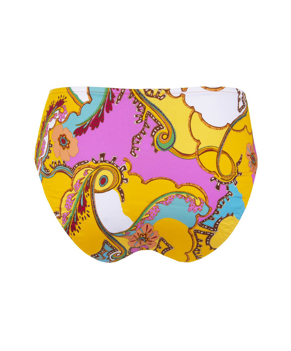 Bas de maillot culotte mi-haute Lise Charmel bain Soleil floral Curcuma ABB0646-CS
