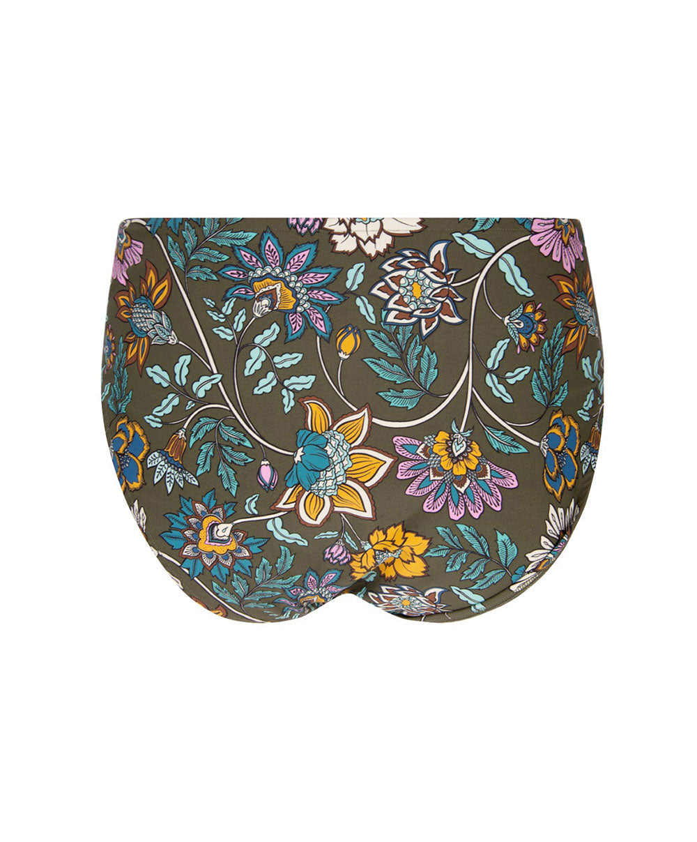 Slip de bain taille mi-haute échancrure ajustable à coulisses Lise Charmel bain Fleur Persane bronze ABB0667-BP