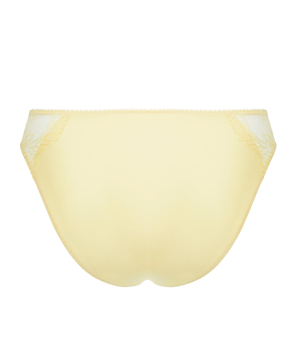 Slip dos opaque "Fantaisie" Lise Charmel Frisson d'Or jaune ACH0261-OR